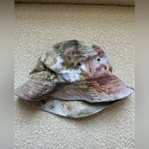 Tie Dye Bucket Hat Camo Purple Green Dyed Cap